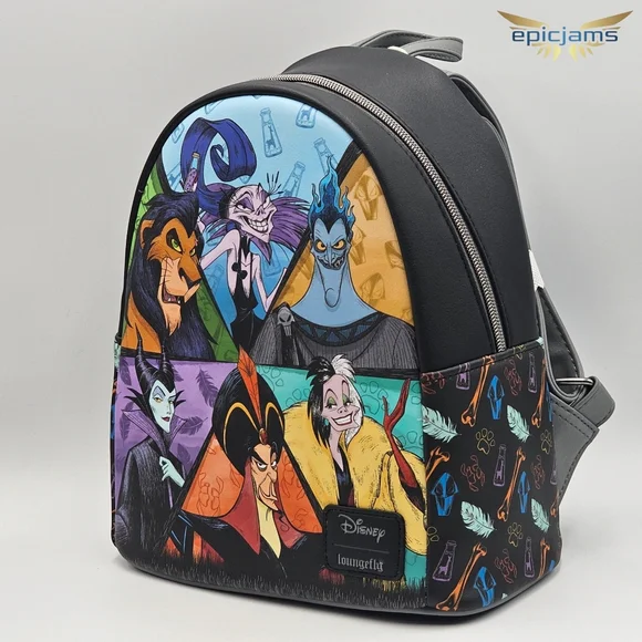Loungefly Disney Villains Group Mini Backpack